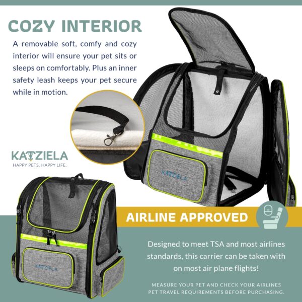 Katziela Hybrid Adventurer Pet Carrier - Green - Image 5
