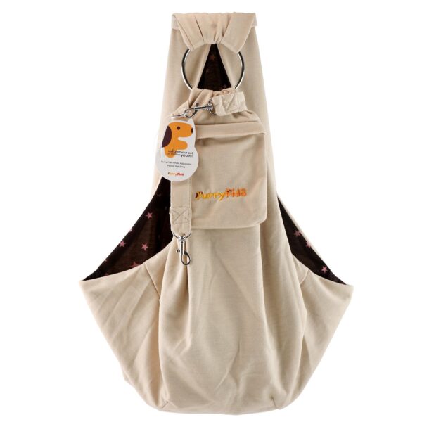 Furry Fido Classic Pet Sling - Khaki - Image 7