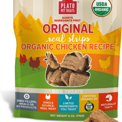 Plato Original Real Strips Chicken Recipe Dog Treats