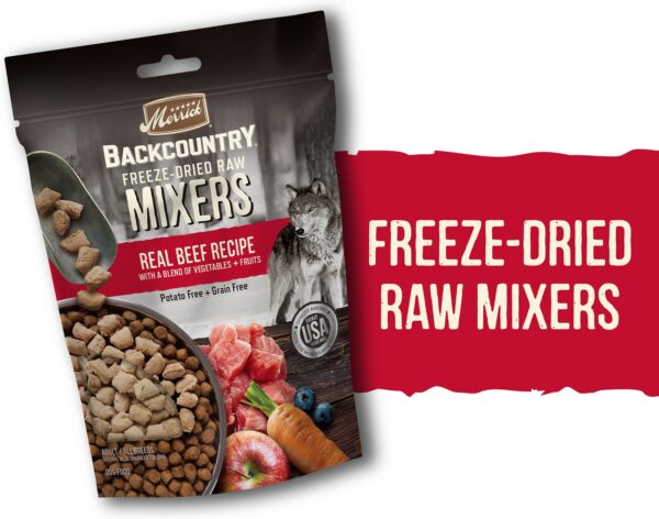 Merrick Backcountry Freeze-Dried Raw Real Beef Recipe Grain-Free Freeze-Dried Dog Food - Image 3