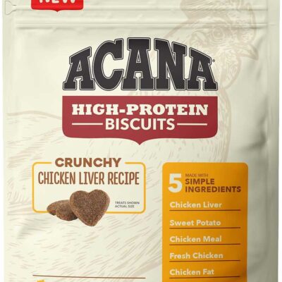 ACANA High-Protein Biscuits Grain-Free Chicken Liver Recipe Dog Treats