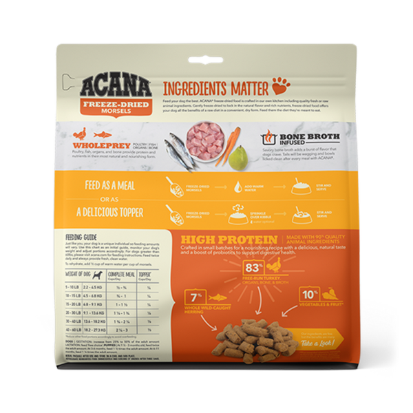 ACANA® Freeze-Dried Food, Free-Run Turkey Recipe, Morsels Freeze-Dried Food - Image 2