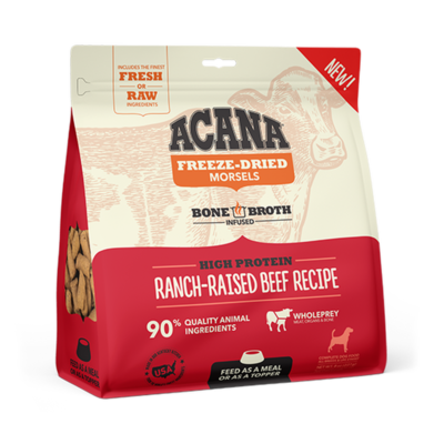Acana Ranch-Raised Beef Recipe Morsels Freeze-Dried Food
