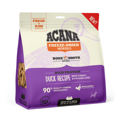 ACANA® Freeze-Dried Food, Duck Recipe, Morsels Freeze-Dried Food
