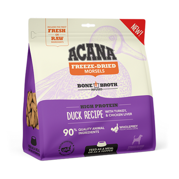 ACANA® Freeze-Dried Food, Duck Recipe, Morsels Freeze-Dried Food