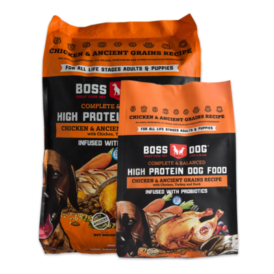 Boss Dog High Protein Kibble For Dogs - Chicken & Ancient Grain