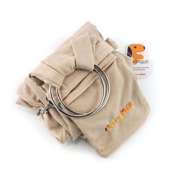 Furry Fido Classic Pet Sling - Khaki - Image 6